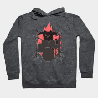 Drumming Cat Hoodie